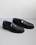 Black Polido Leather Loafer View of Pair of Shoes
