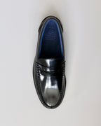 Black Polido Leather Loafer Top View